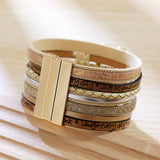 BOHEMIAN MAGNETIC CLASP MULTI LAYER BRACELET_CWAJE1459