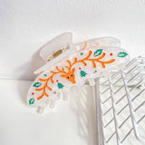 GINGERBREAD MAN HAIR CLAW XMAS CARTOON BUN CLIP_CWAHA1598