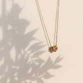 FRENCH VINTAGE HEART PENDANT NECKLACE_CWAJE1596