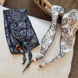Paisley Silk Scarf Necklace Elegant Fashion_Cwaha08037