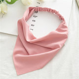 SOLID COLOR TRIANGULAR SCARF HAIR ACCESSORIES_CWAHA4150