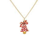 CHRISTMAS CARTOON PERSONALITY VERSATILE NECKLACE_CWAJE1862