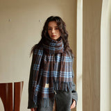 PLAID COLORBLOCK SCARF CLASSIC WINTER WRAP_CWASC2347