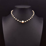 Womens All-Match High-End Pearl Necklace