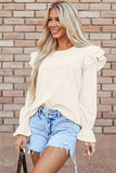 Solid Color Simple Corduroy Hoodie Woman