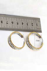 18K Gold Plated Stainless Steel Earrings_Cwaje0401