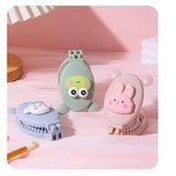 Cwaha3176_Cartoon Cute Massage Folding Mirror Comb