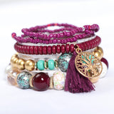 BOHEMIAN MULTI LAYERED TASSEL BRACELET_CWASC0689