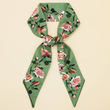 SKINNY SILK FEEL SCARF HAIR BAG GIFT RIBBON_CWASC0082