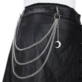 Vintage Moon Pendant Multi Layer Pant Chain_Cwmm0640