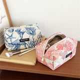 Corduroy Makeup Bag Large Travel Wash Hand Pouch_Cuab00734