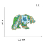 NEW OUTDOOR COLORFUL BEAR EMBROIDERED PATCH_CWMM4024