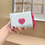 New Velvet Heart Letter Mini 3-Fold Wallet_Cwab06244