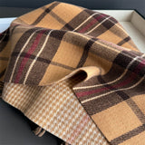 Classic Plaid Cashmere Feel Scarf For Women_Cwasc03235