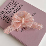 CUTE BOW ACETATE CLAW CLIP DOUBLE SIDED DESIG_CWAHA6004