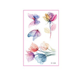 Watercolor Flower Tattoos For Hand Collarbone_Cwmm8270