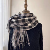 Vintage Wool-Blend Scarf Cozy Winter Neck Wrap_Cwasc1476