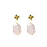 NEW NATURAL FRESHWATER PEARL EARRINGS FOR WOMEN_CWAJE3811