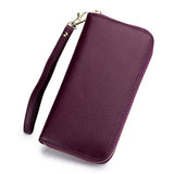 Zipper Tassel Anti-Theft Brush Leather Wallet_Cwab3731