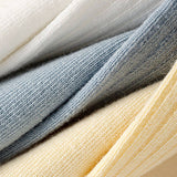 THIN SOLID RUFFLE CREW SOCKS FOR SUMMER_CWMS1374