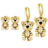 DIAMOND STUDDED TIGER EARRINGS_CWAJE1009