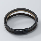 SIMPLE MULTI LAYERED HAND WOVEN LEATHER BRACELET_CWMM4527