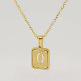 FASHION 26LETTER STAINLESS STEEL PENDANT NECKLACE_CWAJE0678