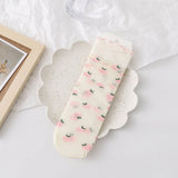 Women Thin Fruit Print Ice Socks_Cwms0423