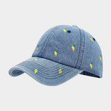 Denim Mango Embroidered Baseball Cap Unisex_Cwah04664