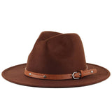Solid English Woolen Flat Jazz Top Hat