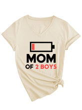 Solid V-Neck Mother'S Day Blouse