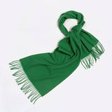 100% WOOL SIMPLE SOLID COLOR SCARF UNISEX_CWASC2296