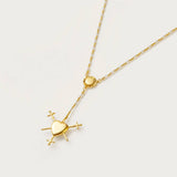SIMPLE AND STYLISH CROSS HEART PENDANT NECKLACE_CWMM5330