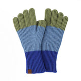 NEW WINTER LONG CONTRASTING TOUCH SCREEN GLOVES_CWAG0382