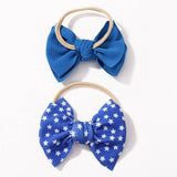 STRIPED CHILDRENS HAIRBAND BOW HAIR ROPE_CWAHA2351