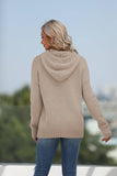 Solid Color Kangaroo Pocket Hooded Sweater