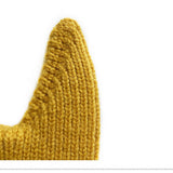 2 6 YEARS OLD SOLID COLOR CUTE HORN KNITTED HAT_CWAH2066