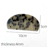 HALF ROUND ACETATE HAIR COMB ANTI STATIC STYLISH_CWMM6434