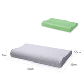 LOW PROFILE WAVE MEMORY FOAM PILLOW 3D DESIGN_CWMM8086