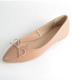 Women Pointed Bow Soft Sole Flat Shoes