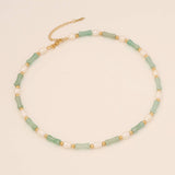 FASHION PEARL BAMBOO NATURAL STONE NECKLACE_CWAJE0652