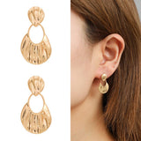 NEW UNIQUE TEXTURE NICHE EARRINGS FASHION SET_CWAJE2904