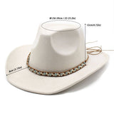 FELT SUEDE LIKE BEADED COWBOY FEDORA UNISEX HAT_CWAH0822