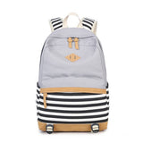 BACKPACKS FOR SCHOOL STRIPED CANVAS LAPTOP BAG_CWAB5510