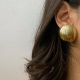 LIGHT LUXURY HORIZONTAL STRIPED ROUND EARRINGS_CWAJE1896