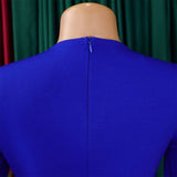 V-Neck Solid Color Hip-Hugging Elegant Dress_Cwdmd3680