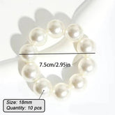 PEARL HAIR TIE BRACELET FOR WOMEN CHIC SWEET_CWAHA0128
