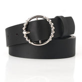 CLASSIC SIMPLE BELT WITH ALLOY ROUND BUCKLE_CWABE0402