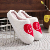 Valentines Day Red Love Cotton Slippers