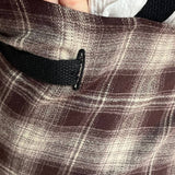 Vintage Christmas Plaid Cafe Household Apron_Cwmm5821